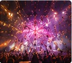 Live concert production with LED background