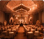 Corporate dinner stage setup in Kochi
