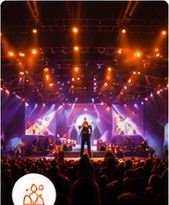Stage show production and concert lighting