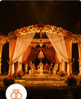 Wedding production stage design in Kerala